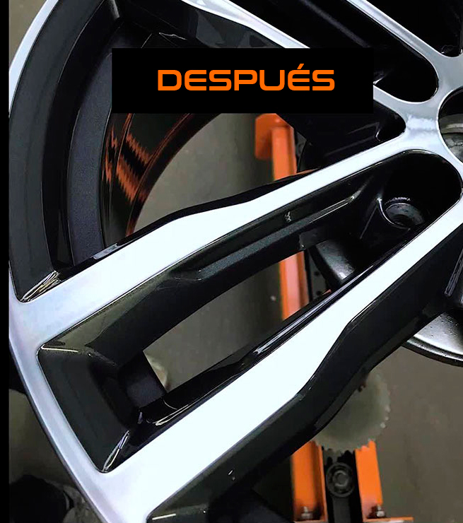 Llanta antes del Diamond Cut